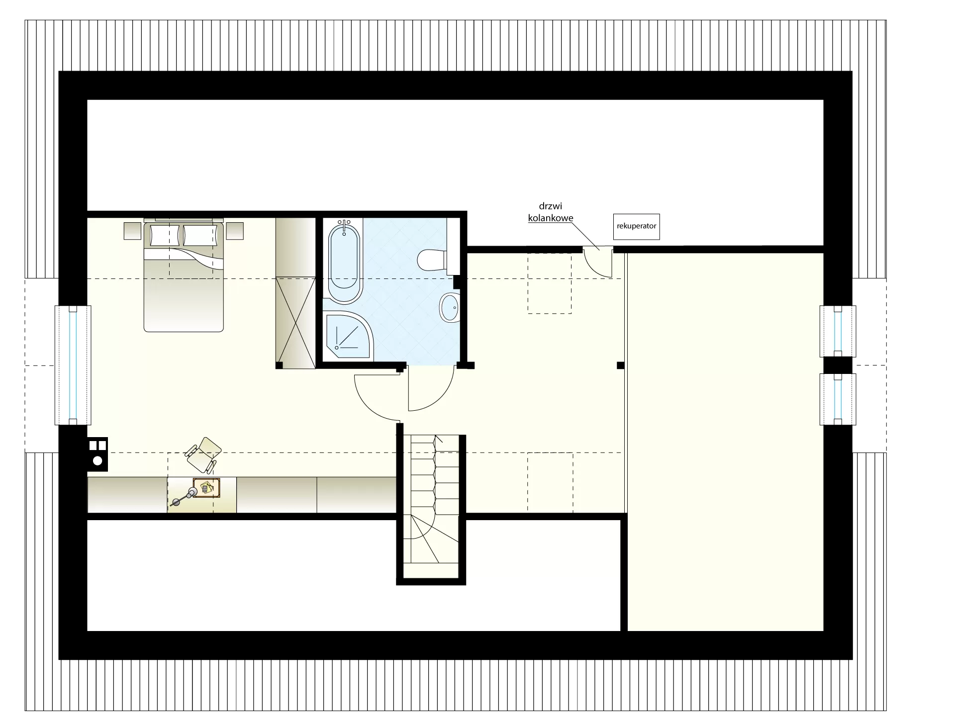 Projekt domu Zacisze 7 T